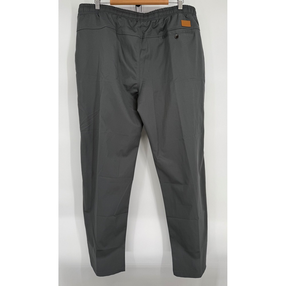 Coofandy Mens Gray Drawstring Waist Straight Leg Polyester Pants Sz 2XL NEW - Picture 6 of 13